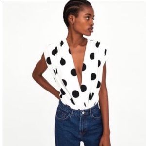 Zara Polka Dot Bodysuit